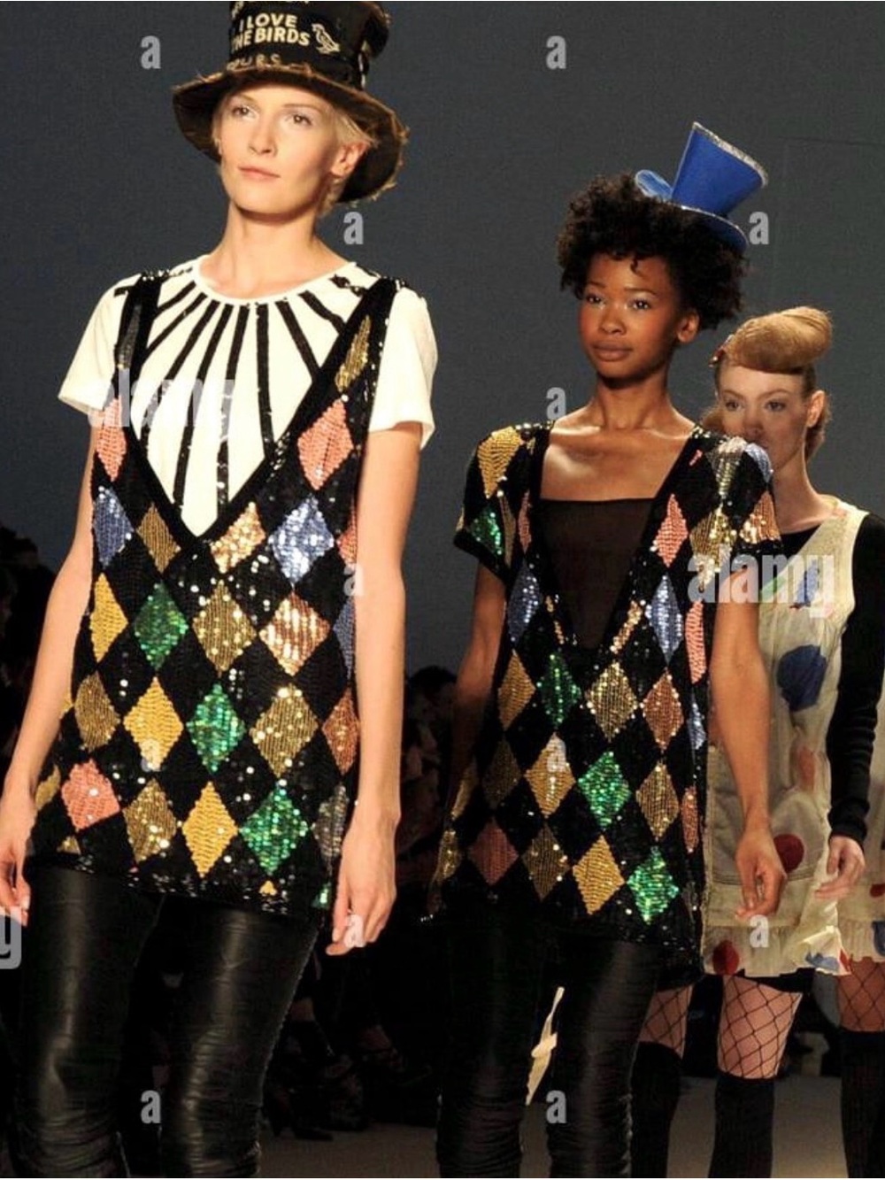 Sass + Bide 7 Things Miley CyrusSequin Harlequin Diamond Tunic Dress - Picture 4 of 8